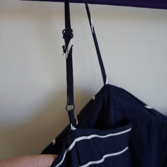 Bardot Layla Striped Jumpsuit Size US6/S in Navy - Picture 11 of 14